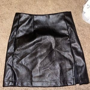 wild fable mini leather skirt